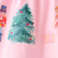 Pink nutcracker embroidery ruffle bloomer set