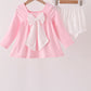 Pink nutcracker embroidery ruffle bloomer set