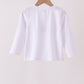 Blue train embroidery top
