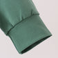 Green construction vehicle embroidery hoodie