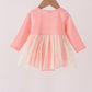 Pink gingerbread sequin tulle bubble