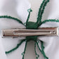 Forest reindeer embroidery crochet edge hair bow