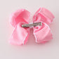 Pink ghost embroidery crochet edge hair bow