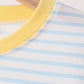 Blue Excavator Applique Stripe Top