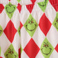 Red grinch print pajama set