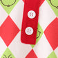 Red grinch print pajama set