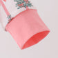 Pink Christmas Tree Bow Romper