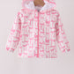 Pink Bow Ruffle Raincoat