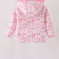 Pink Bow Ruffle Raincoat