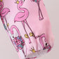 Pink Flamingo Ruffle Raincoat