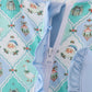 Green santa print ruffle romper
