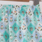Green santa print ruffle pajama set