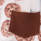 Brown Milk Cookie Print Pants Set
