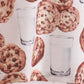 Brown Milk Cookie Print Pants Set