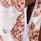Brown Milk Cookie Print Romper