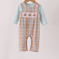 Sage Turkey Embroidery Plaid 2pc set