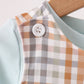 Sage Turkey Embroidery Plaid 2pc set