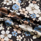 Black Floral Print Slim Long Sleeve T Shirt