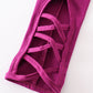 Purple hollow out legging