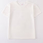 Cream blank basic t-shirt Adult Kids and baby bubble