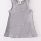 Heather grey blank basic kids teens adult tank top