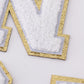 White letters "A-Z" stickers
