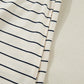 Beige Stripe Drawstring Tunic Tank Mini Dress with Pockets