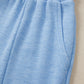 Beau Blue Cap Sleeve Matching Top and Jogger Pants Set