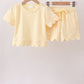 Lemon Scalloped Short Set