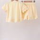 Lemon Scalloped Short Set