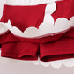 Burgundy Performance Scalloped Skorts Set