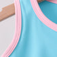 Blue Performance Scalloped Skorts Set