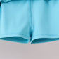 Blue Performance Scalloped Skorts Set