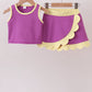 Purple Performance Scalloped Skorts Set