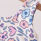 Floral Performance Scalloped Tank Dress