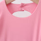 Pink scalloped bow active dress