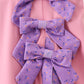 Pink scalloped bow active dress