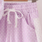 Lavender polka dot pocket ruffle pants set