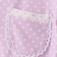 Lavender polka dot pocket ruffle pants set