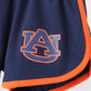 Navy Auburn active shorts set
