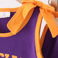 Purple LSU active shorts set