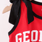 Red Georgia active shorts set