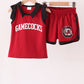 Red South Carolina Gamecocks active shorts set
