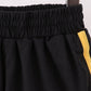 Black bow active shorts set