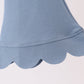 Teal scalloped active pants set
