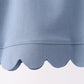 Teal scalloped active pants set