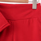 Red scalloped active pants set