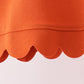 Orange scalloped active pants set