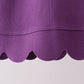 Purple sclloped active pants set