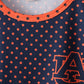 Navy Auburn dot pants set